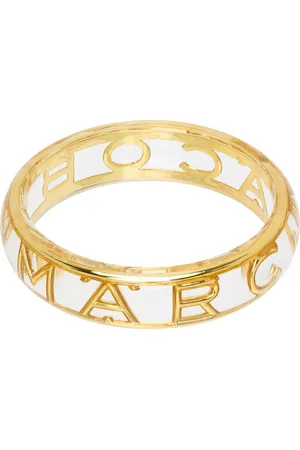 Marc Jacobs Transparent & Gold Monogram Cuff Bracelet