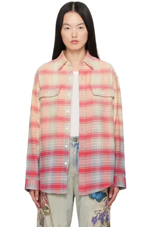 R13 Pink & Beige Relaxed Work Shirt