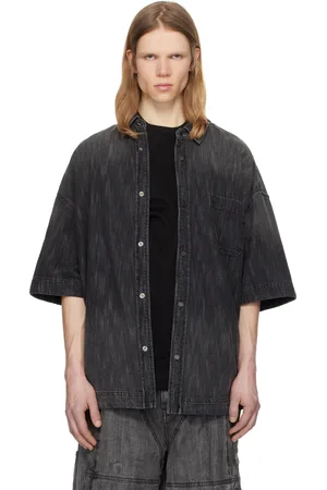JUUN.J Short Sleeve Denim Shirt