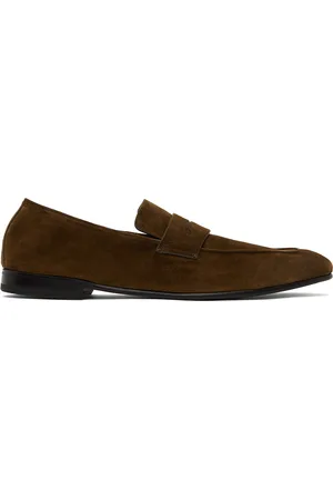 Ermenegildo Zegna Brown Suede L