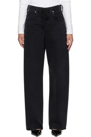 Citizens of Humanity Black Brynn Drawstring Jeans