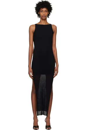 HUGO BOSS Black Cutout Maxi Dress