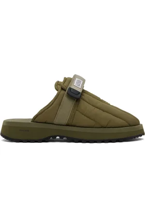 SUICOKE Khaki ZAVO-PUFFab Slippers