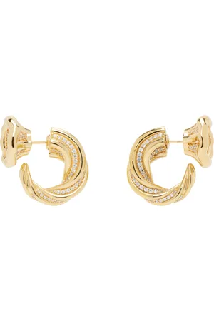 Bottega Veneta Gold Knot Earrings