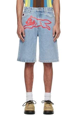 ICECREAM Blue Running Dog Denim Shorts