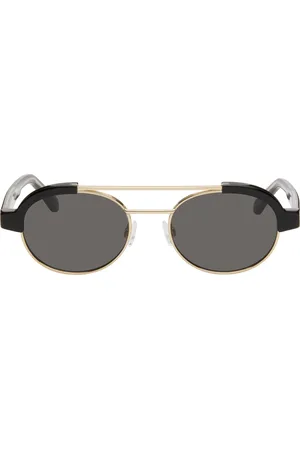 Palm Angels Black & Gold Artesia Sunglasses