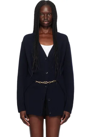 VALENTINO Navy Virgin Wool Cardigan