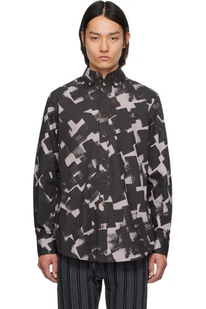 Vivienne Westwood Brown & Black Two Button Krall Shirt
