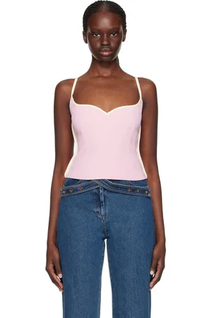 Paris Georgia SSENSE Exclusive Pink Heart Tank Top