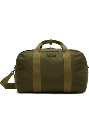 Ralph Lauren Khaki Nylon Utility Kit Duffle Bag