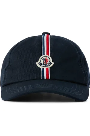 Moncler Kids Navy Tricolor Trim Cap