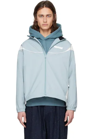 Metalwood Blue & White Paneled Track Jacket