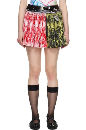 Chopova Lowena Red & Yellow Pike Carabiner Miniskirt