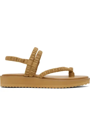 PLEATS PLEASE ISSEY MIYAKE Beige Pleats Strap Sandals