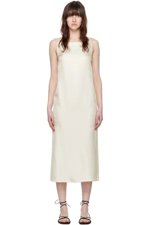 Loulou de Saison Off-White Sulum Midi Dress