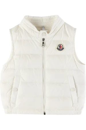 Moncler Baby White New Amaury Packable Down Vest
