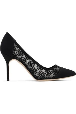 Manolo Blahnik Black Capcour Heels