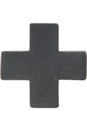 PARTS OF FOUR Black Plus Single Earring