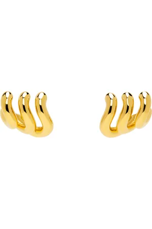 Balenciaga Gold Loop Trio Earrings