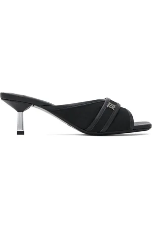 MISBHV Black Sasha Slip On Heeled Sandals