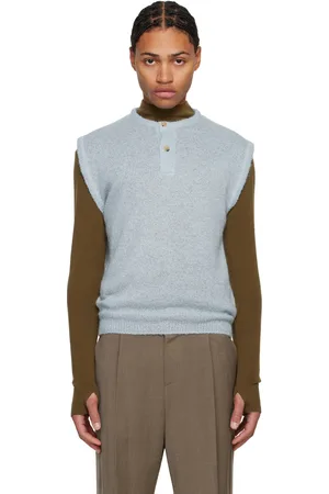 LE 17 SEPTEMBRE Button Neck Knit Vest