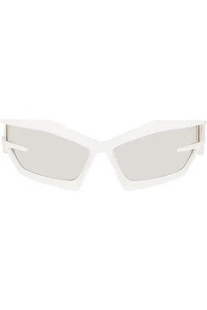Givenchy White Giv Cut Sunglasses