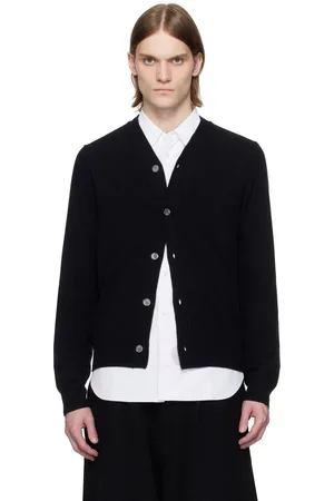 Comme des Garçons Black Crew Neck Cardigan