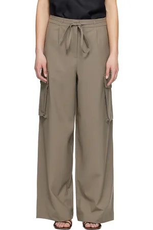 Rohe Taupe Tailored Cargo Trousers