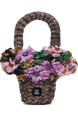 J.KIM Multicolor Small Tote Basket Bag