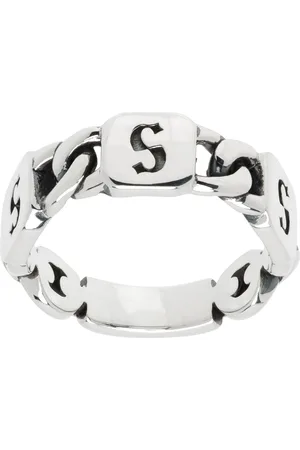 Stolen Girlfriends Club Silver Multi S-Logo Tag Ring