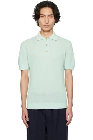 King & Tuckfield Blue Three-Button Polo