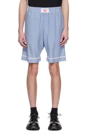 Charles Jeffrey Loverboy Blue Knitted Pyjama Shorts
