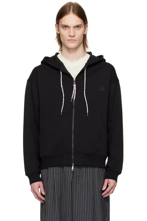 Vivienne Westwood Black Rugged Zip Hoodie