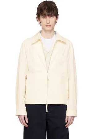 Document Off-White Water Repellent Cotton Zip Up Jacket