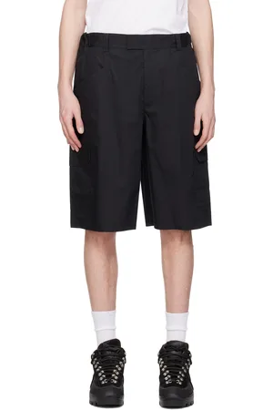 GR10K Black Poplin Cargo Shorts