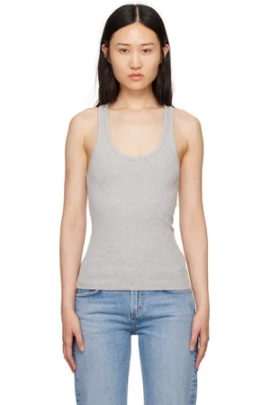 AGOLDE Gray Bianca Tank Top