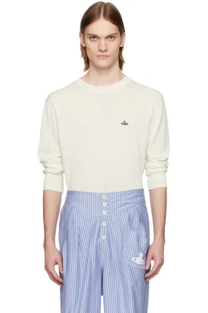Vivienne Westwood White Alex Round Neck Sweater