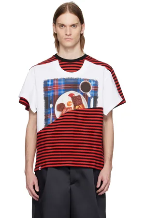 Charles Jeffrey Loverboy Red & Black Auld Hag Edition Double T-shirt