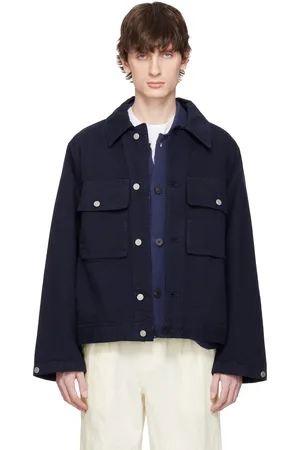 Document Navy Non-Fade Denim Jacket