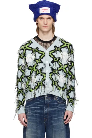 Charles Jeffrey Loverboy Blue Guddle Cardigan
