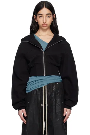 Rick Owens Black Hollywood Collage Hoodie