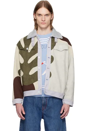 KIDSUPER STUDIOS Multicolor Suede Floral Patchwork Jacket