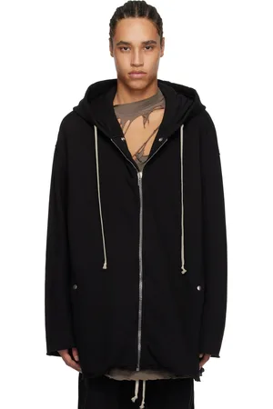 Rick Owens Black Hollywood Peter Zipped Hoodie