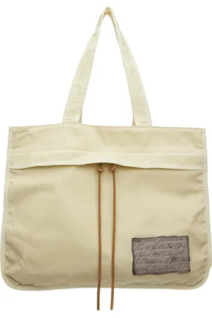 Acne Studios Beige Waxed Canvas Tote