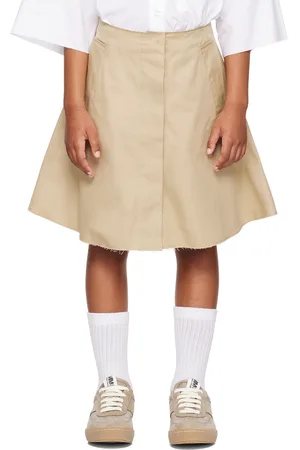 Maison Margiela Kids Taupe Raw Edge Skirt