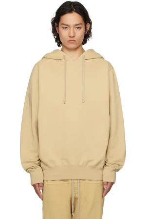 Rick Owens Beige Hollywood Oversized Hoodie