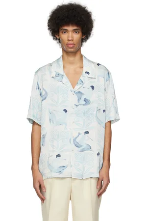 COMMAS Blue Camp Collar Shirt