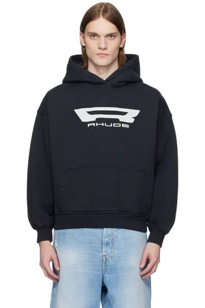 Rhude Black Campione Hoodie