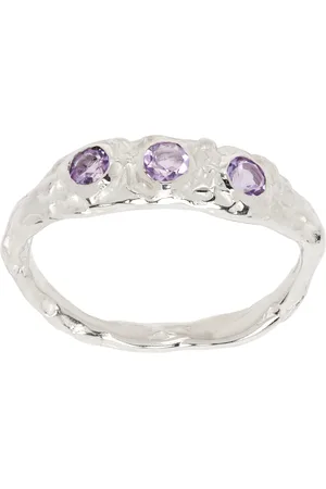 VASILIKI Silver Mono Mycena Ring