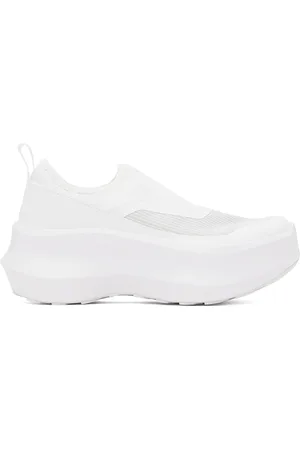 Comme des Garçons White Salomon Edition Slip-On Platform Sneakers